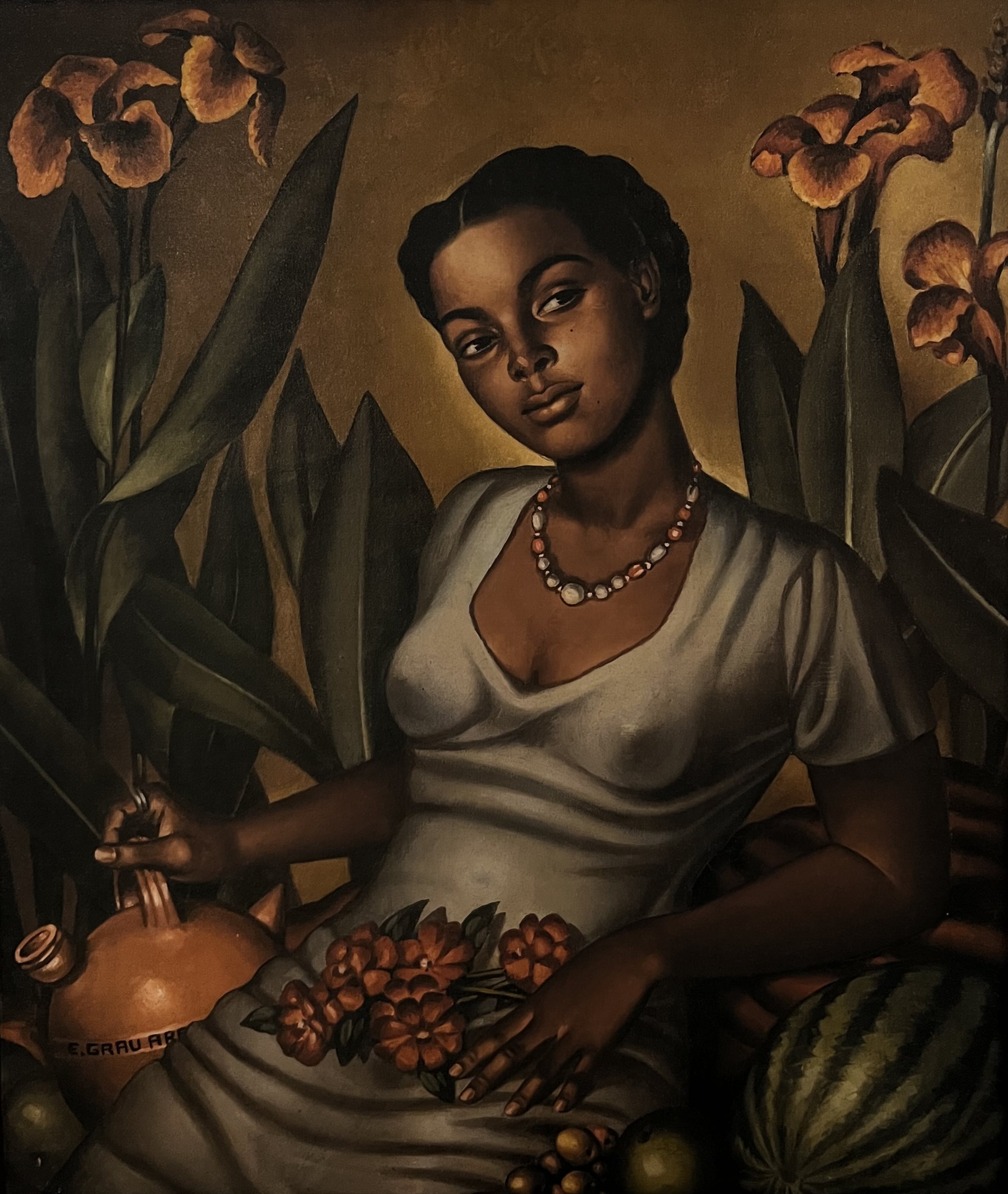 Mulata Cartagenera painting by Enrique Grau Araújo